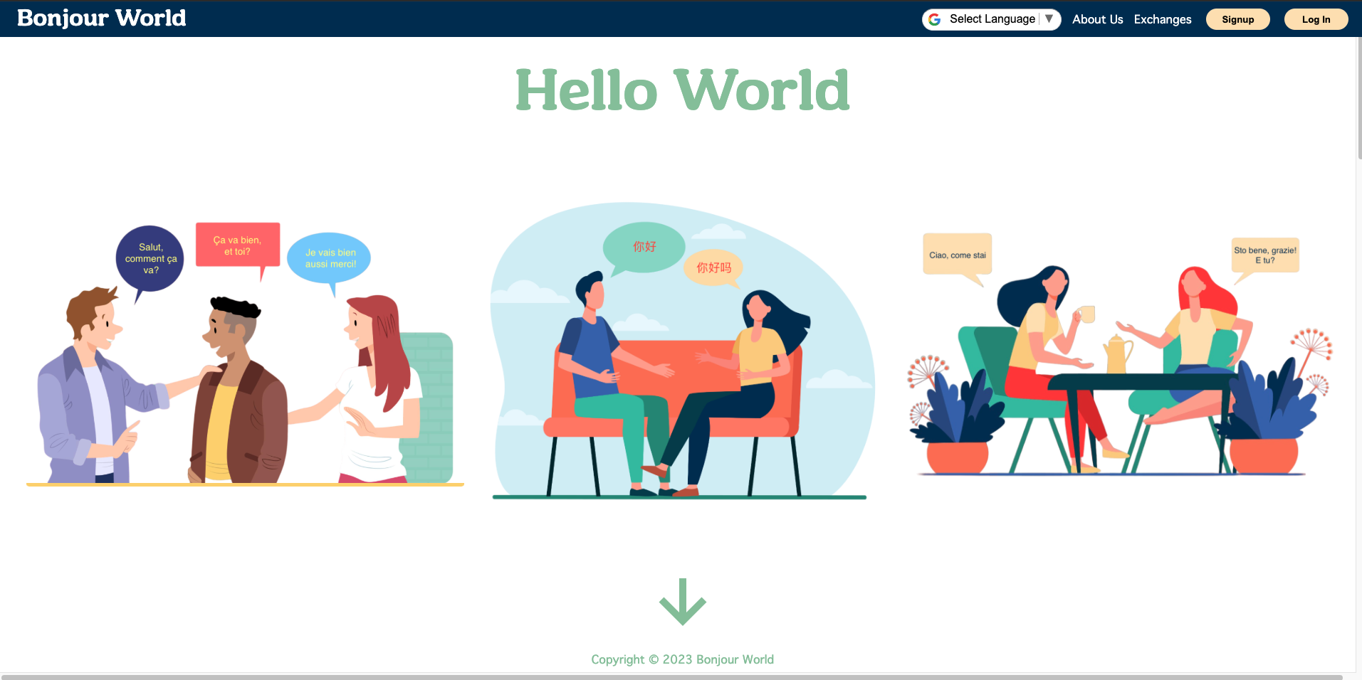 Bonjour World screenshot